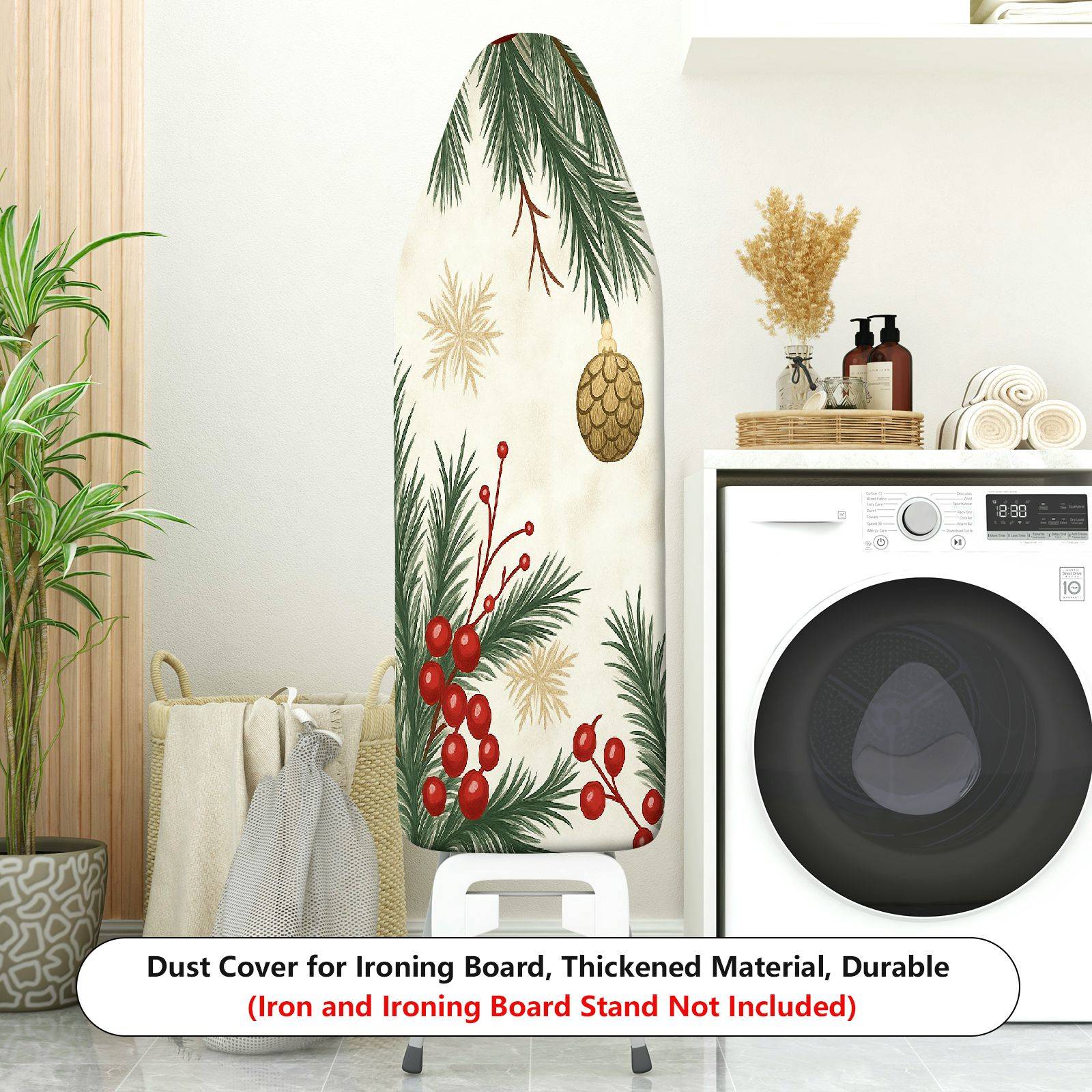 1-Piece Christmas Holiday Festive  Ironing Board Cover, Universal Size, Without Board