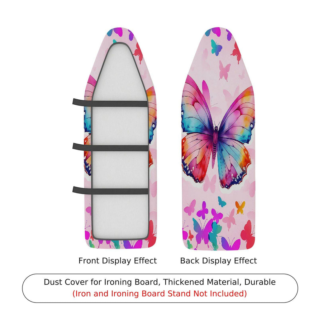 1-Piece butterfly pink colorful  Ironing Board Cover, Universal Size, Without Board
