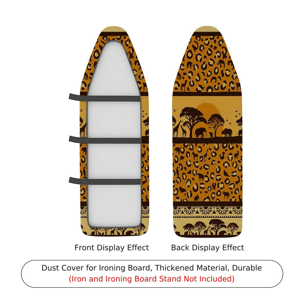 1-Piece Leopard Safari Animal  Ironing Board Cover, Universal Size, Without Board