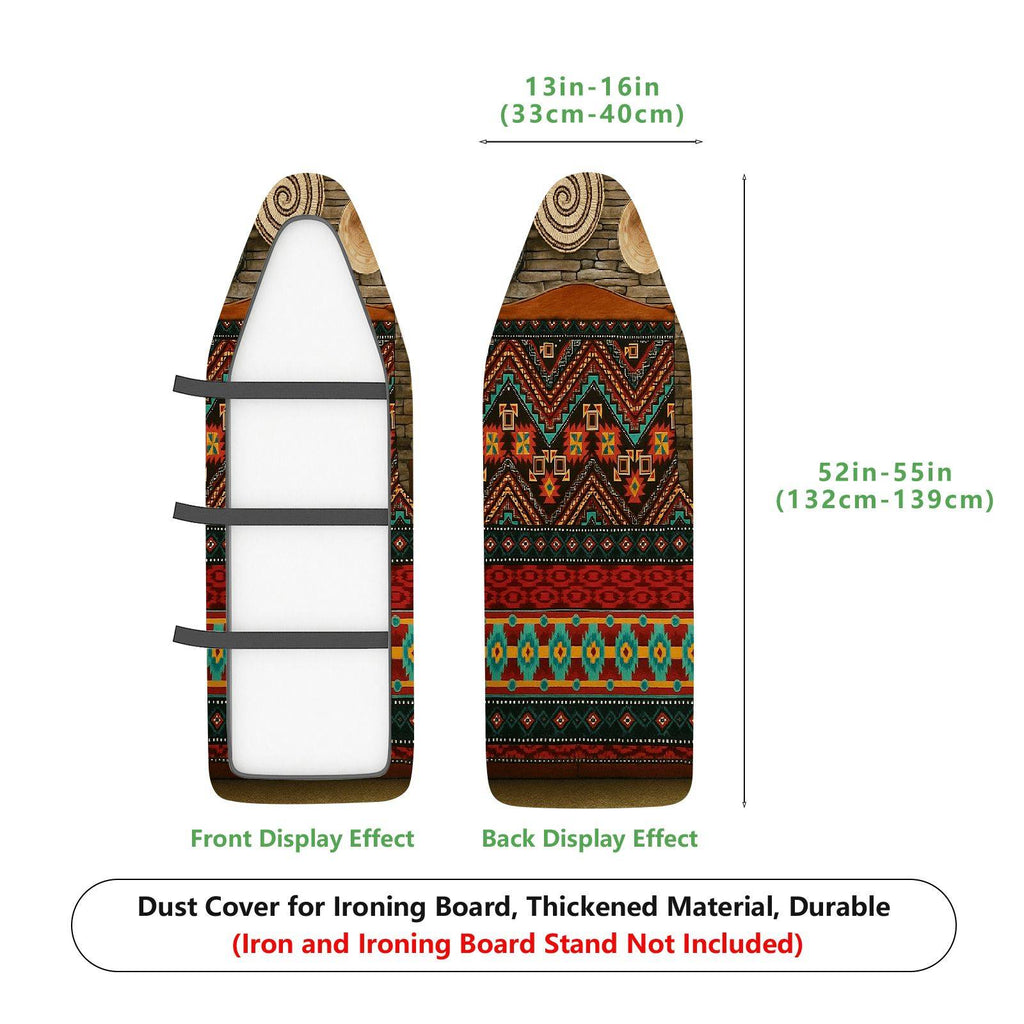 1-Piece Ethnic Retro Geometric  Ironing Board Cover, Universal Size, Without Board