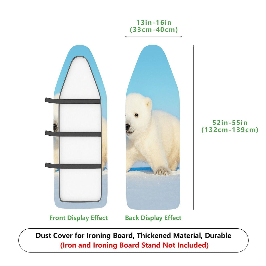 1-Piece Polar Bear Animal Snow  Ironing Board Cover, Universal Size, Without Board
