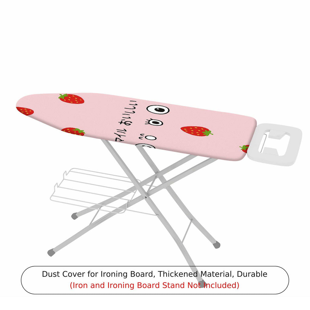 1-Piece Strawberry Face Pink  Ironing Board Cover, Universal Size, Without Board