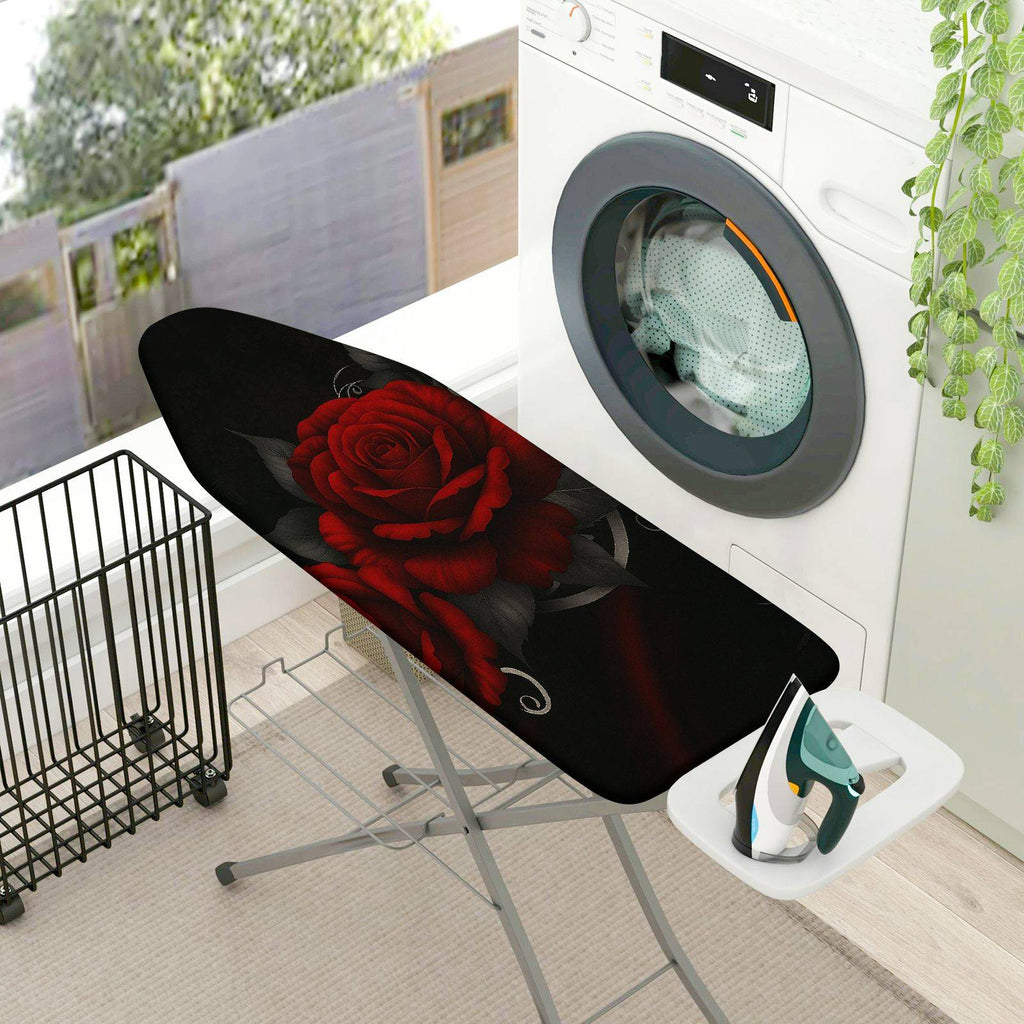 1-Piece Rose Floral Elegant  Ironing Board Cover, Universal Size, Without Board