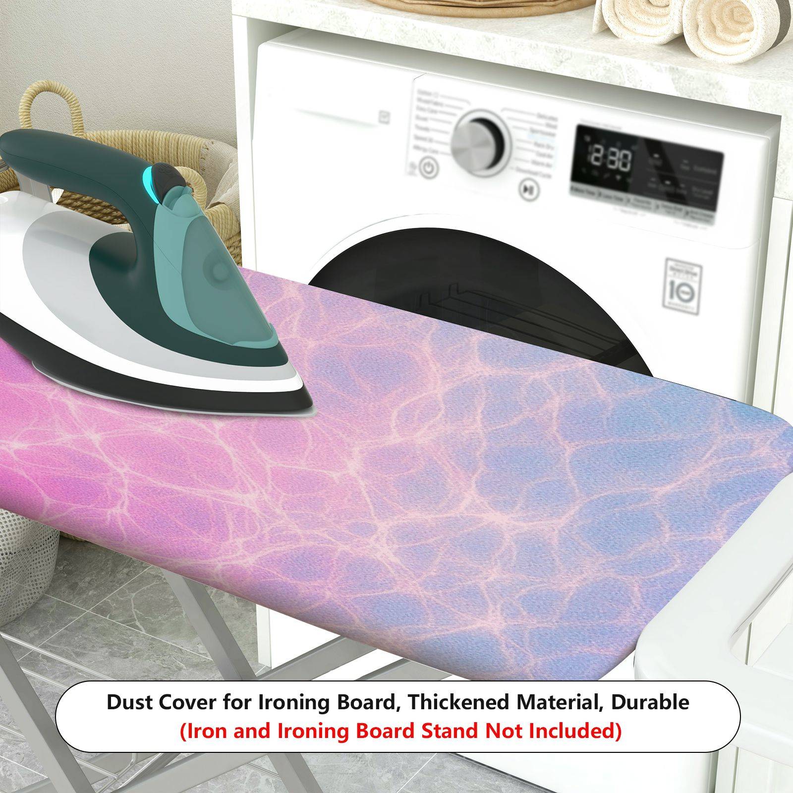 1-Piece Gradient Pastel Ocean  Ironing Board Cover, Universal Size, Without Board