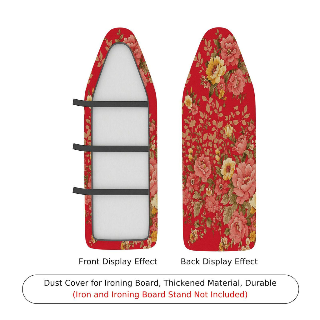 1-Piece Floral Red Pink Yellow  Ironing Board Cover, Universal Size, Without Board