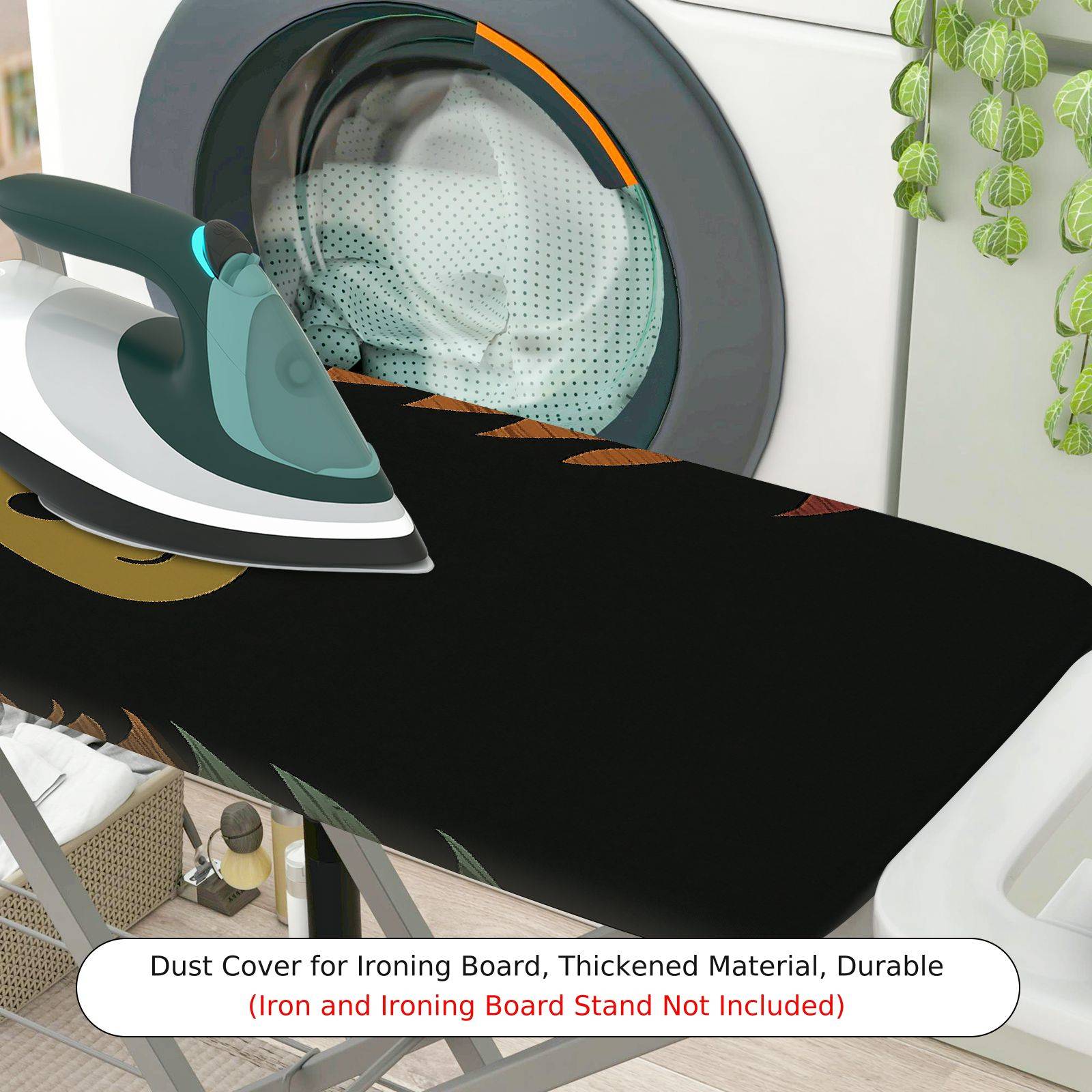 1-Piece Bear Sleepy Eyes Animal  Ironing Board Cover, Universal Size, Without Board