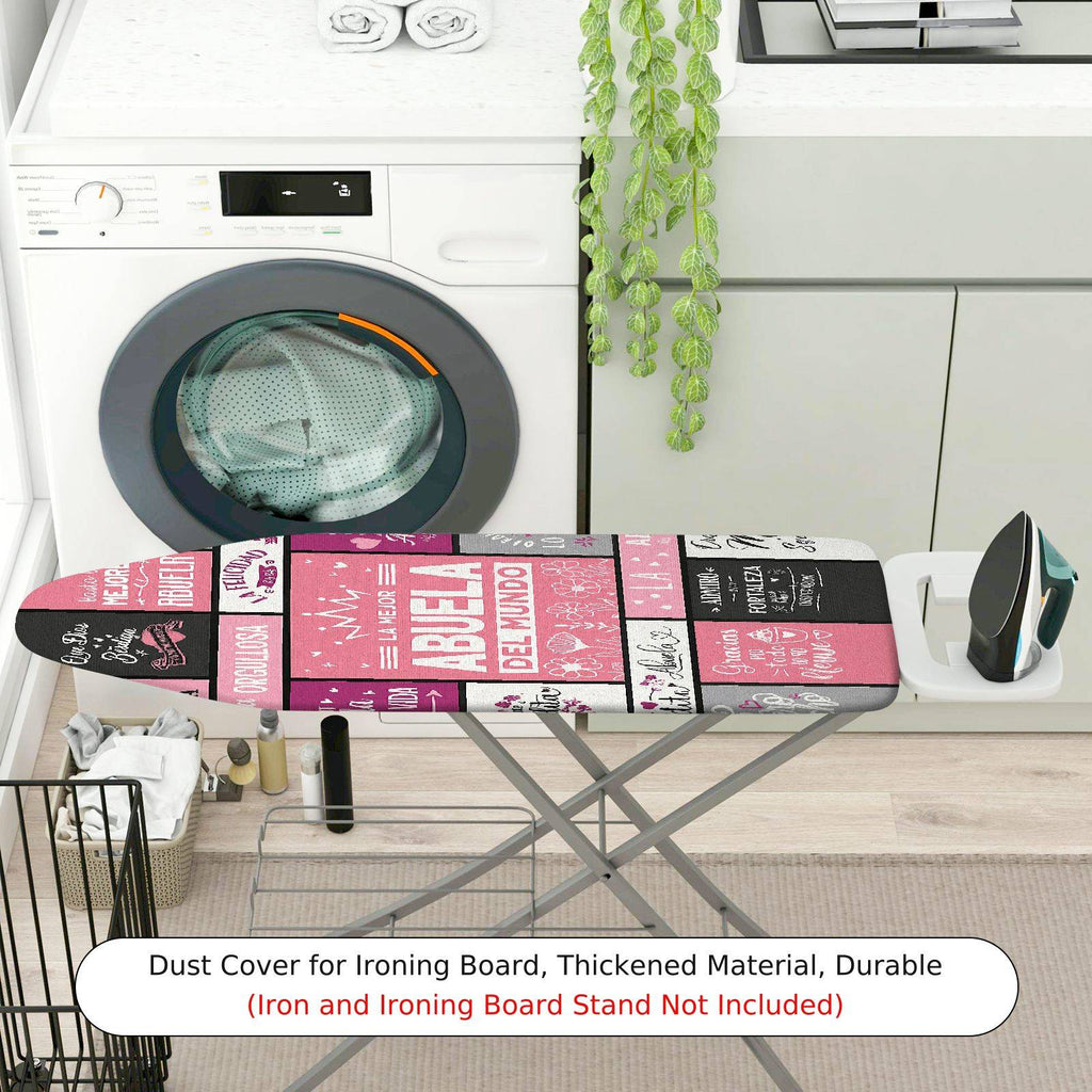 1-Piece Grandmother Quote Inspirational Pink  Ironing Board Cover, Universal Size, Without Board
