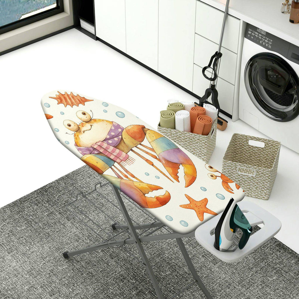 1-Piece Crab Sea Animal  Ironing Board Cover, Universal Size, Without Board