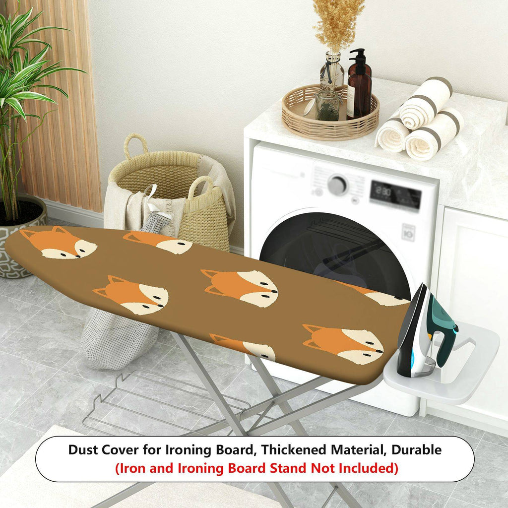 1-Piece Fox Animal Pattern Brown  Ironing Board Cover, Universal Size, Without Board