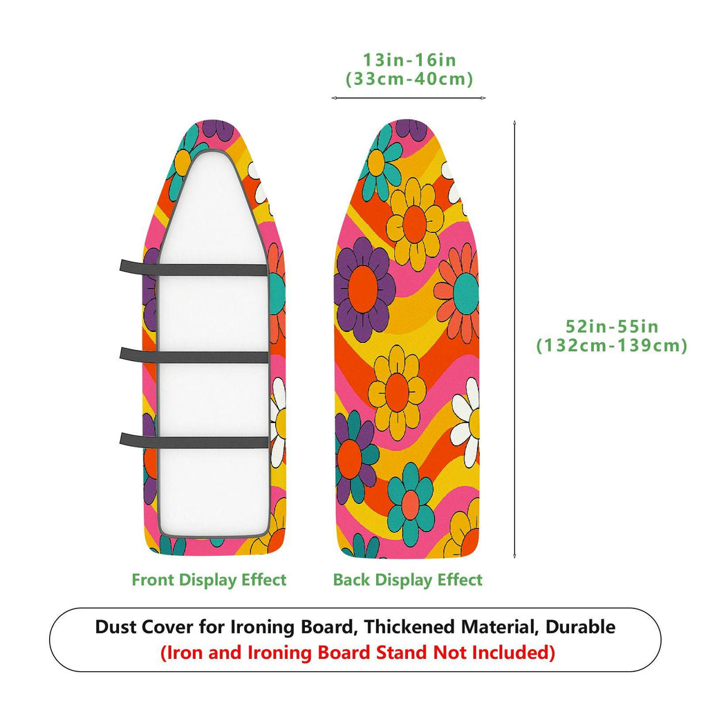 1-Piece Floral Colorful Retro  Ironing Board Cover, Universal Size, Without Board