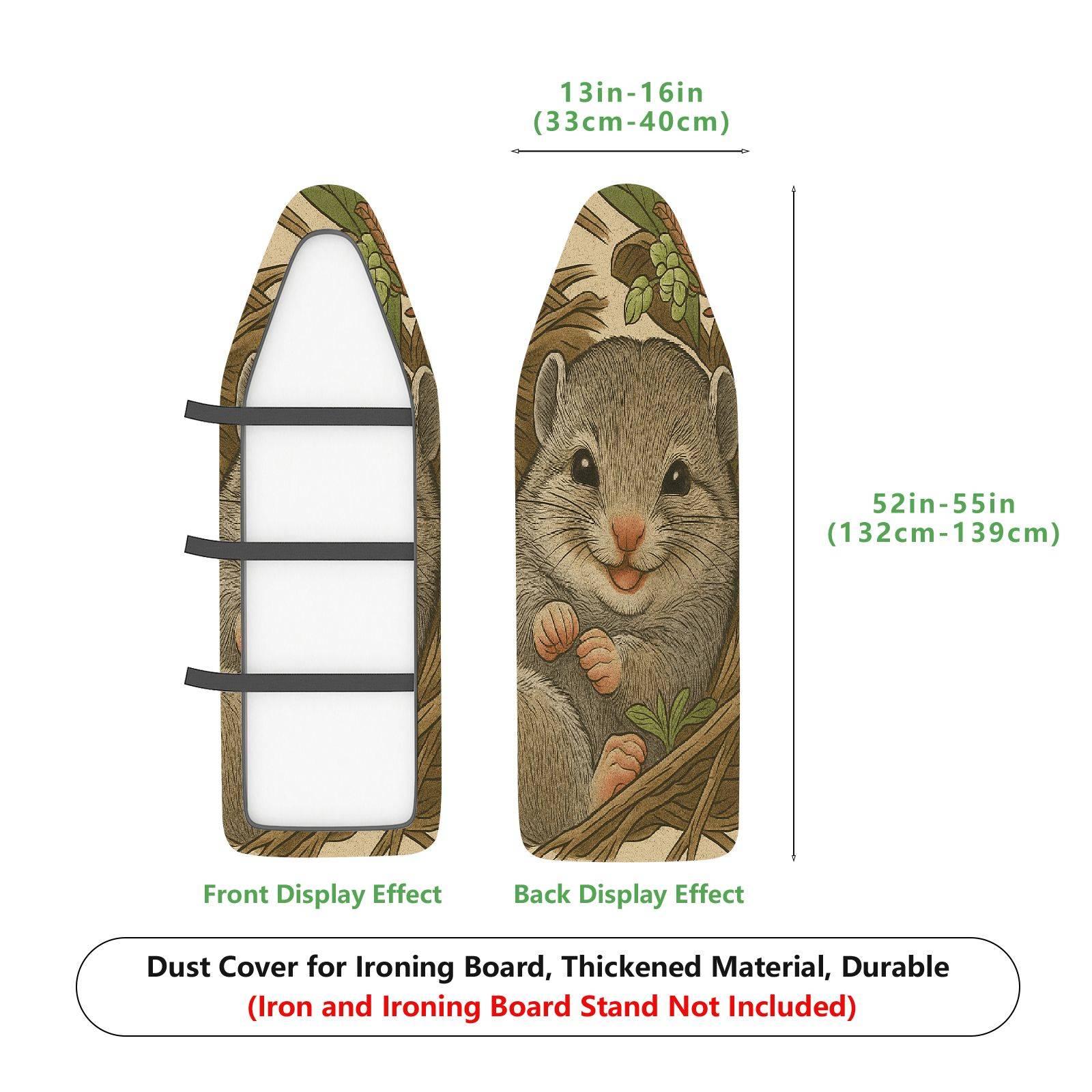 1-Piece Cute Animal  Nature  Ironing Board Cover, Universal Size, Without Board