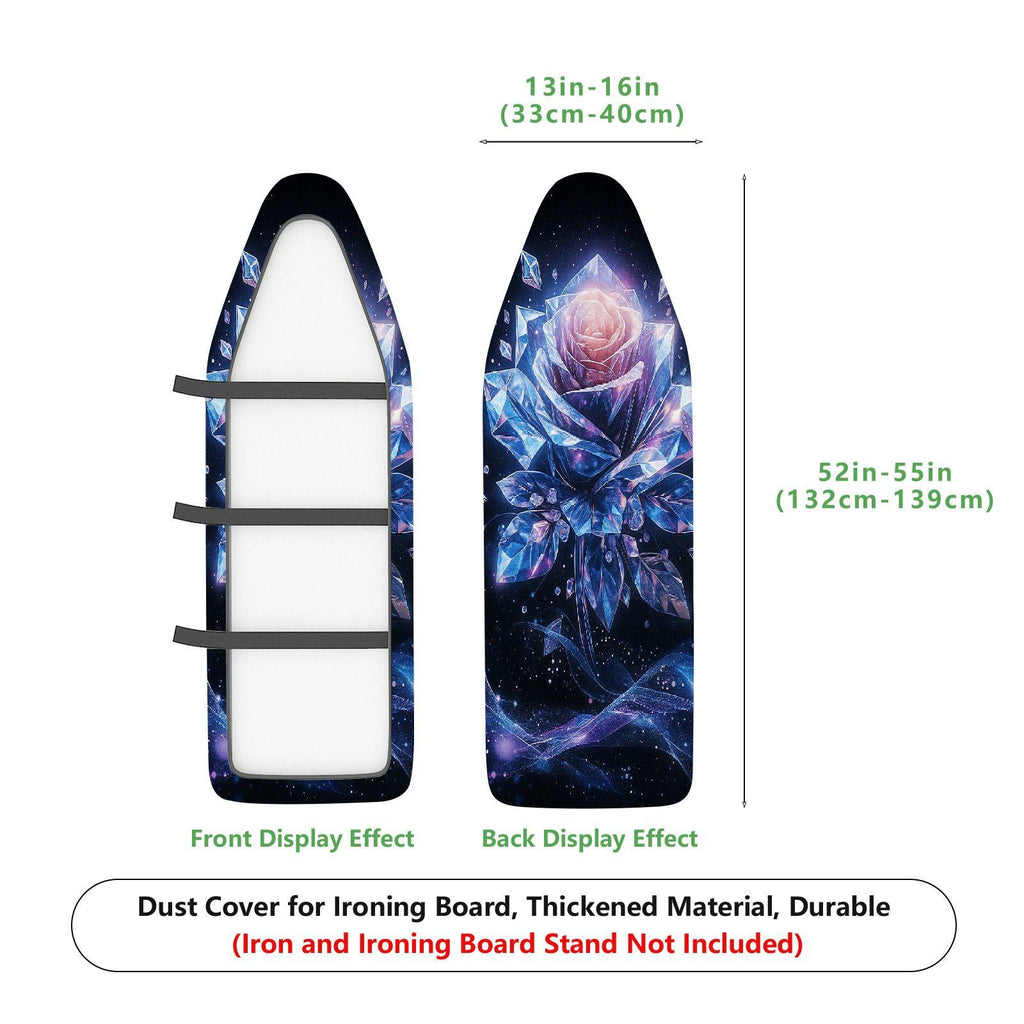 1-Piece Galaxy Crystal Rose Nebula  Ironing Board Cover, Universal Size, Without Board