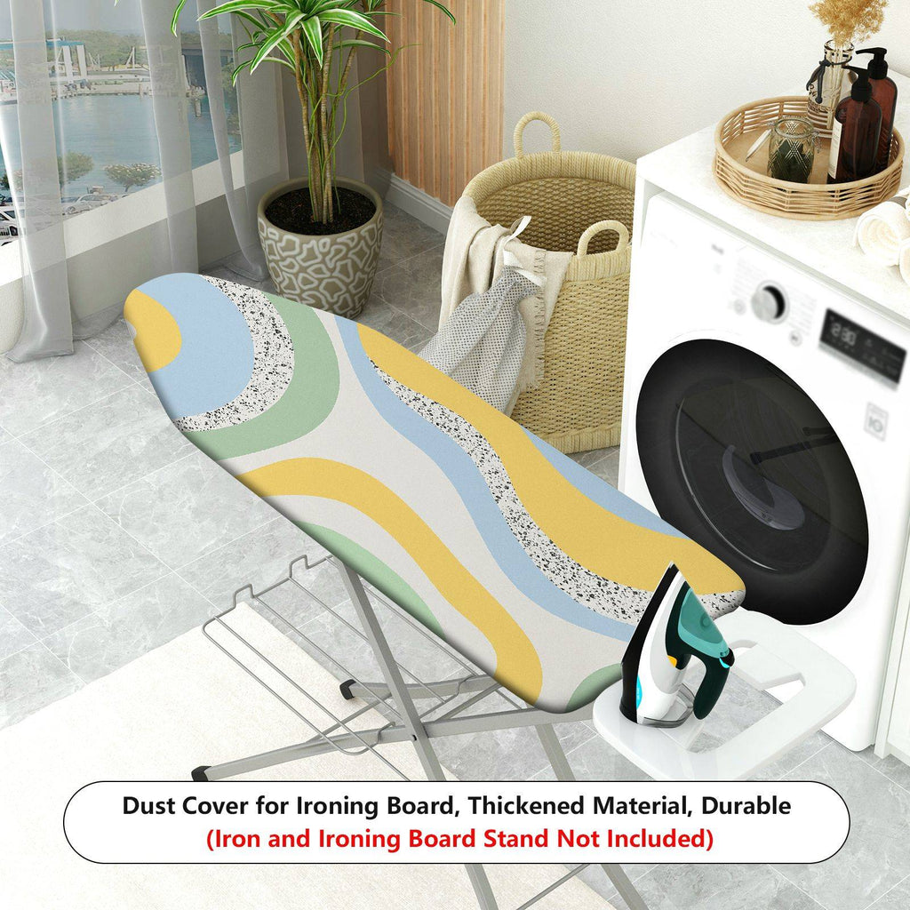 1-Piece Abstract Wave Pattern Pastel Color Modern  Ironing Board Cover, Universal Size, Without Board