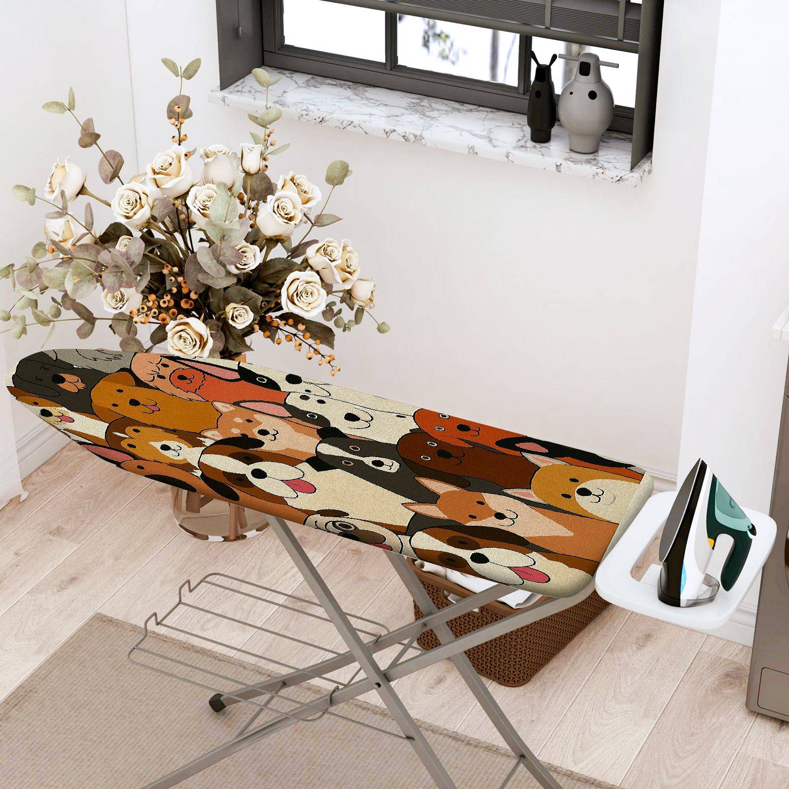 1-Piece Dog Animal Pet  Ironing Board Cover, Universal Size, Without Board