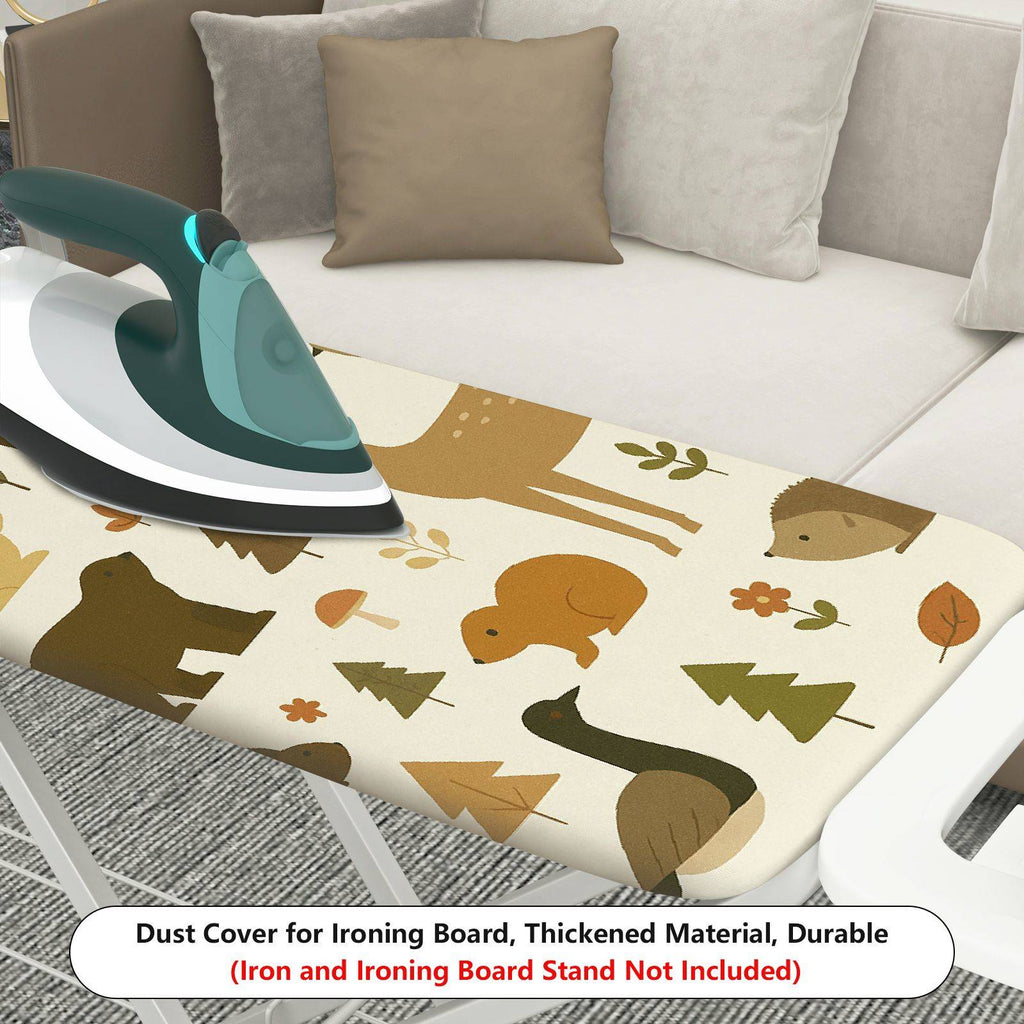 1-Piece Woodland Animal Forest Nature  Ironing Board Cover, Universal Size, Without Board