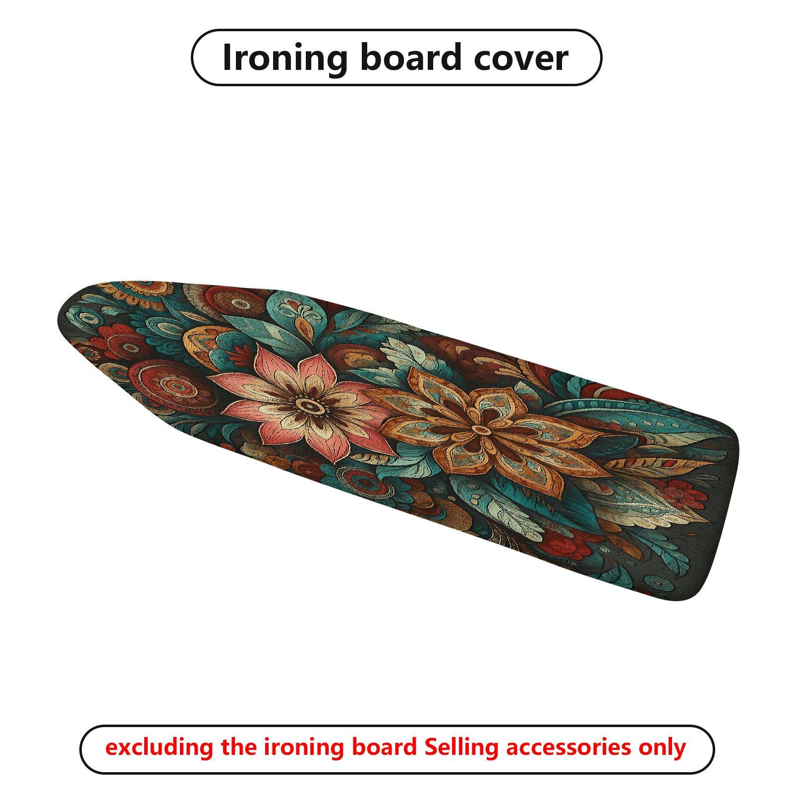 1-Piece Floral Abstract Vintage  Ironing Board Cover, Universal Size, Without Board