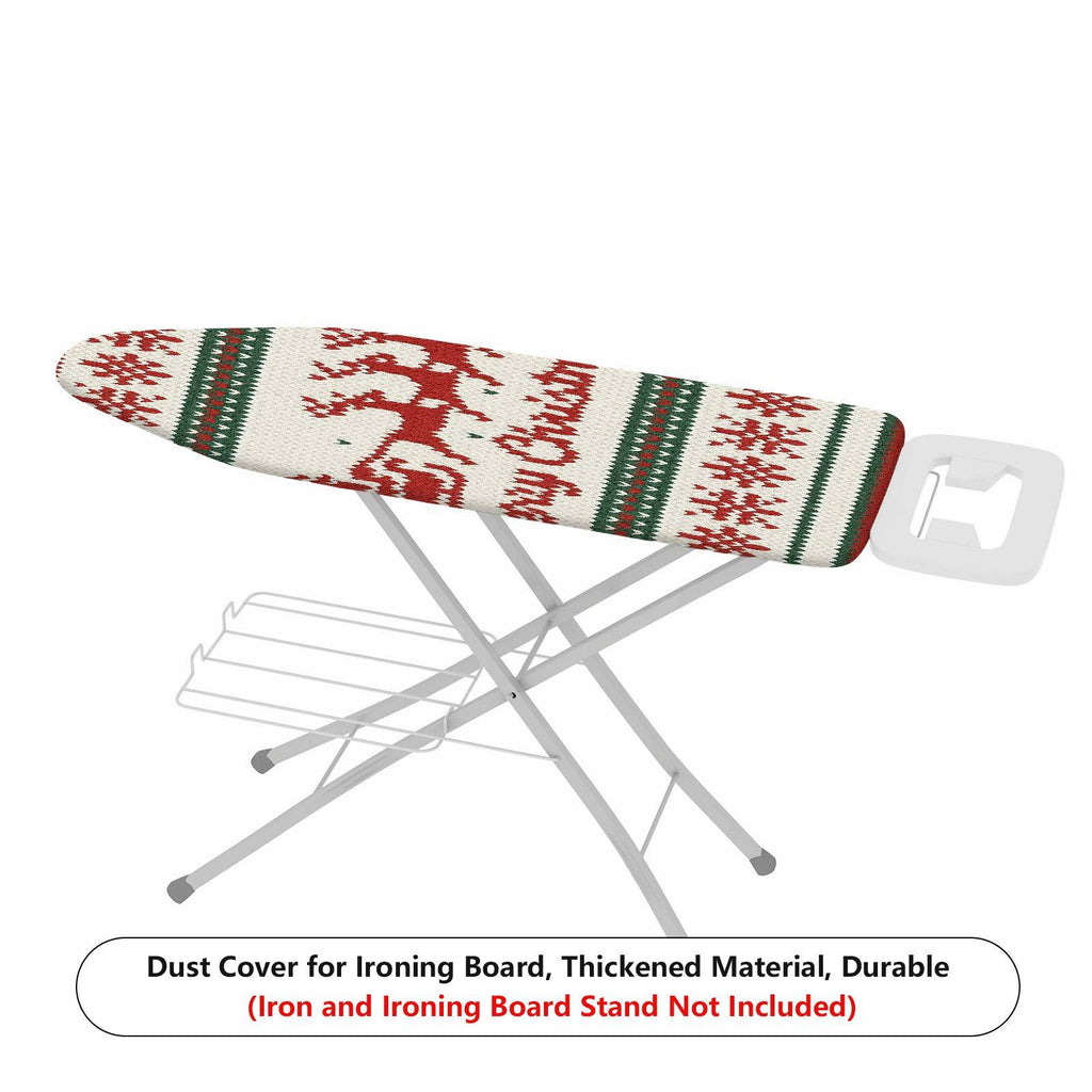 1-Piece Christmas Elk Santa  Ironing Board Cover, Universal Size, Without Board