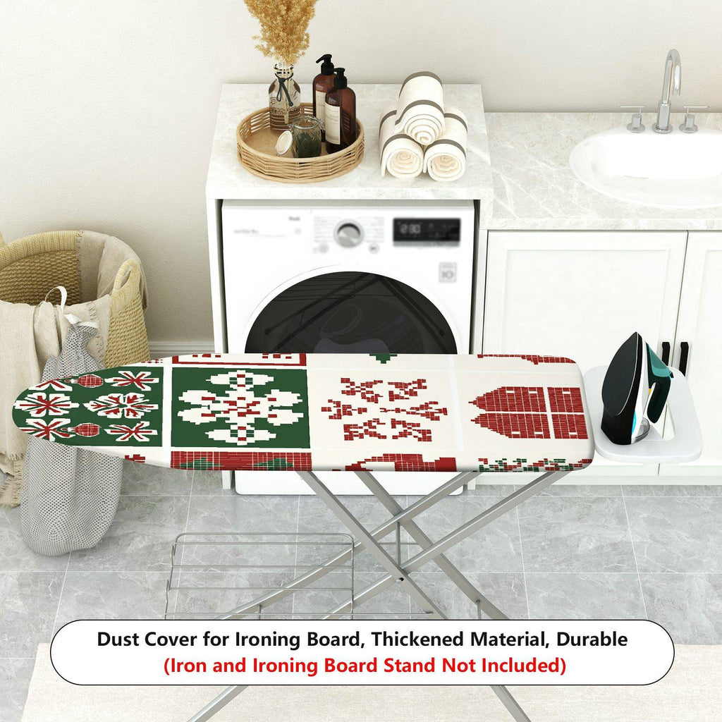 1-Piece Christmas Festive Nordic  Ironing Board Cover, Universal Size, Without Board
