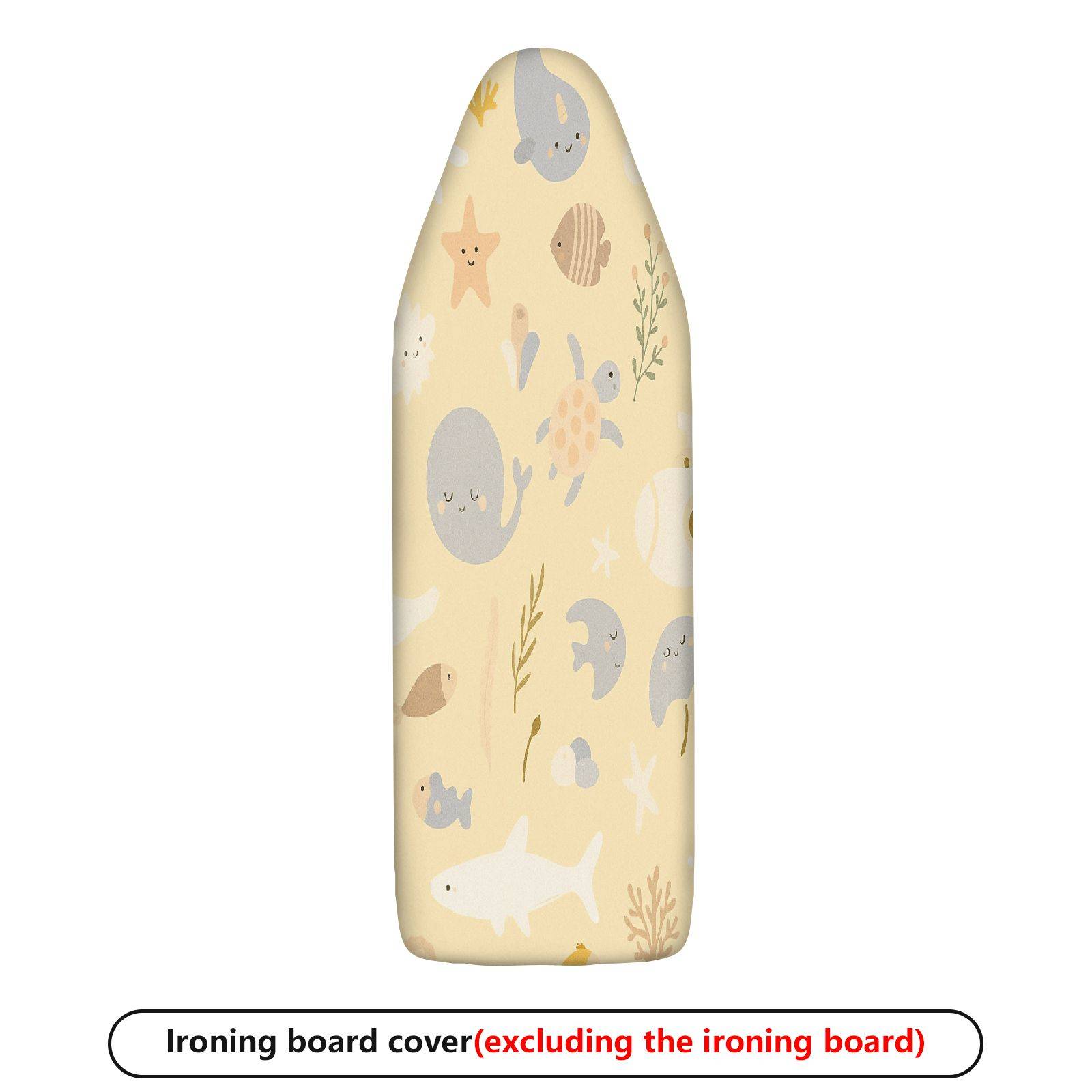 1-Piece Ocean Animals Underwater Sea  Ironing Board Cover, Universal Size, Without Board