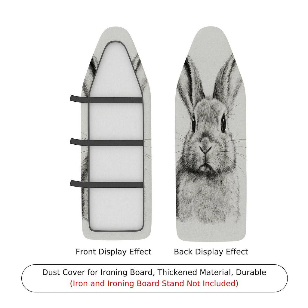 1-Piece Rabbit Sketch Animal  Ironing Board Cover, Universal Size, Without Board