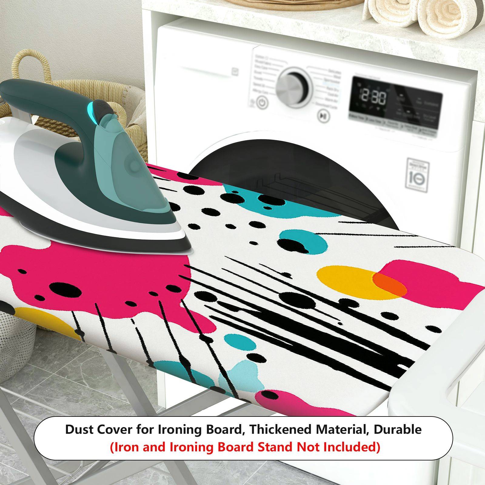 1-Piece Abstract Colorful Artistic  Ironing Board Cover, Universal Size, Without Board