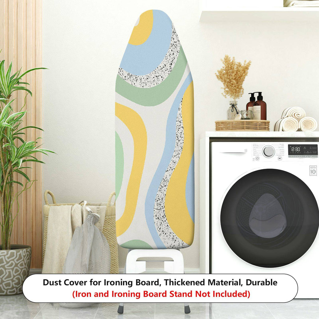 1-Piece Abstract Wave Pattern Pastel Color Modern  Ironing Board Cover, Universal Size, Without Board