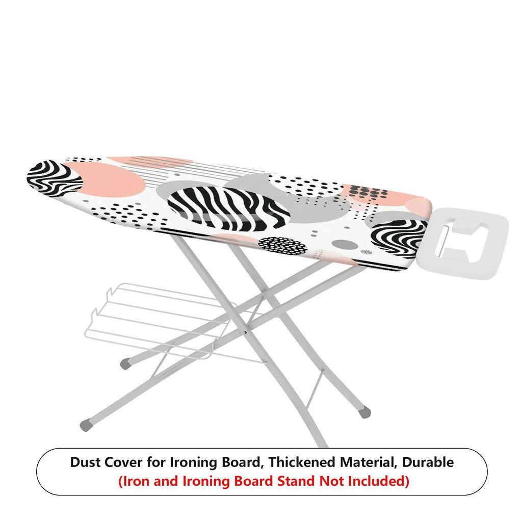 1-Piece Abstract Geometric Dots Striped  Ironing Board Cover, Universal Size, Without Board
