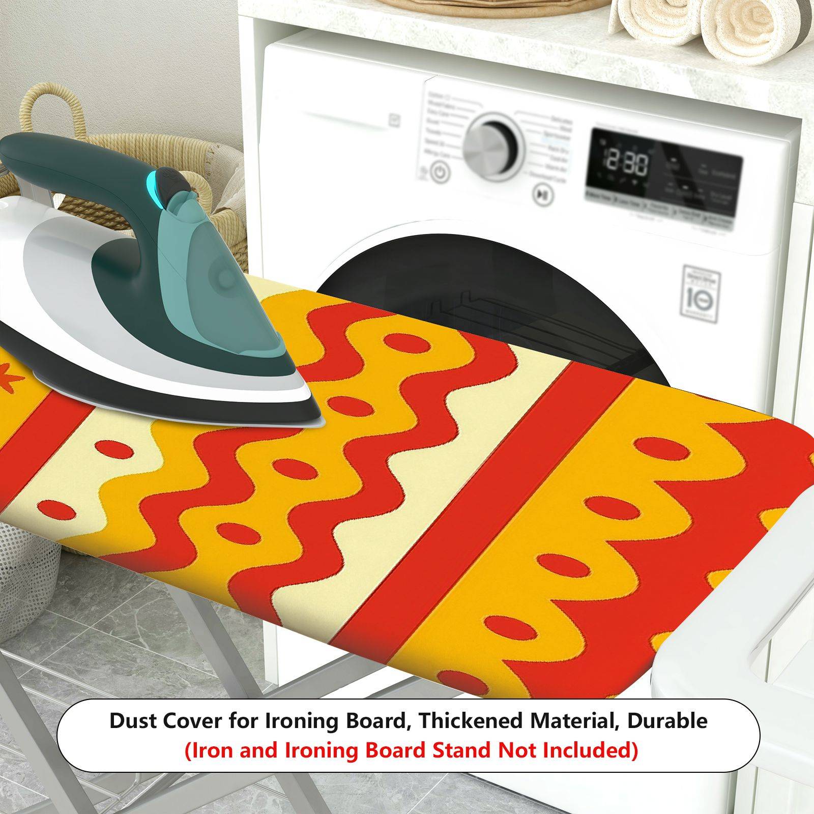 1-Piece Christmas Trees Festive Patterns Colorful  Ironing Board Cover, Universal Size, Without Board