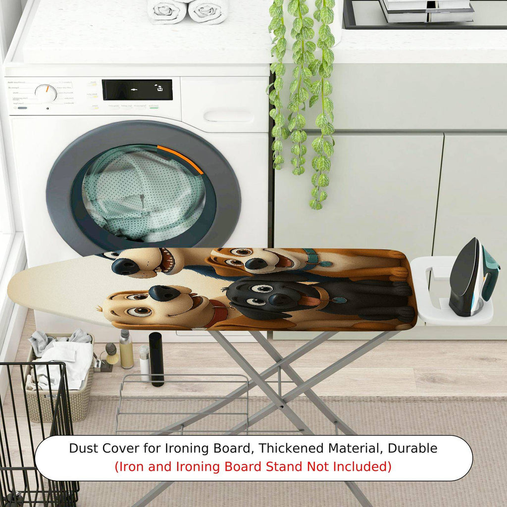 1-Piece Dogs  Animals  Ironing Board Cover, Universal Size, Without Board