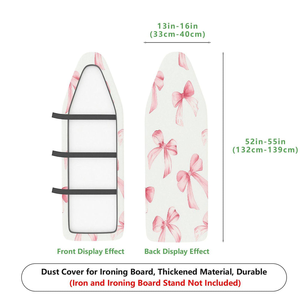 1-Piece Pink Bow Pattern Decorative Stylish  Ironing Board Cover, Universal Size, Without Board