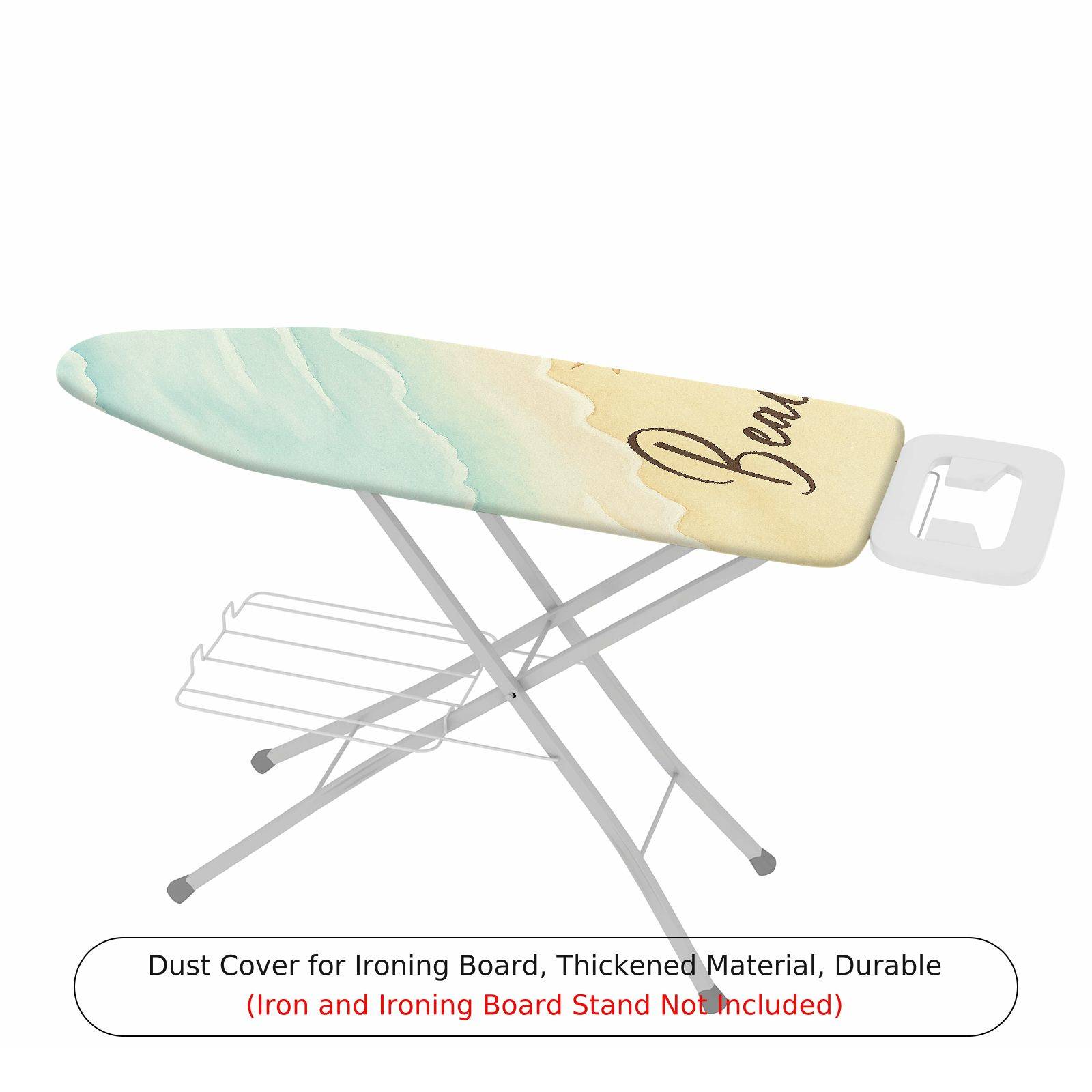 1-Piece Beach Ocean Sand  Ironing Board Cover, Universal Size, Without Board