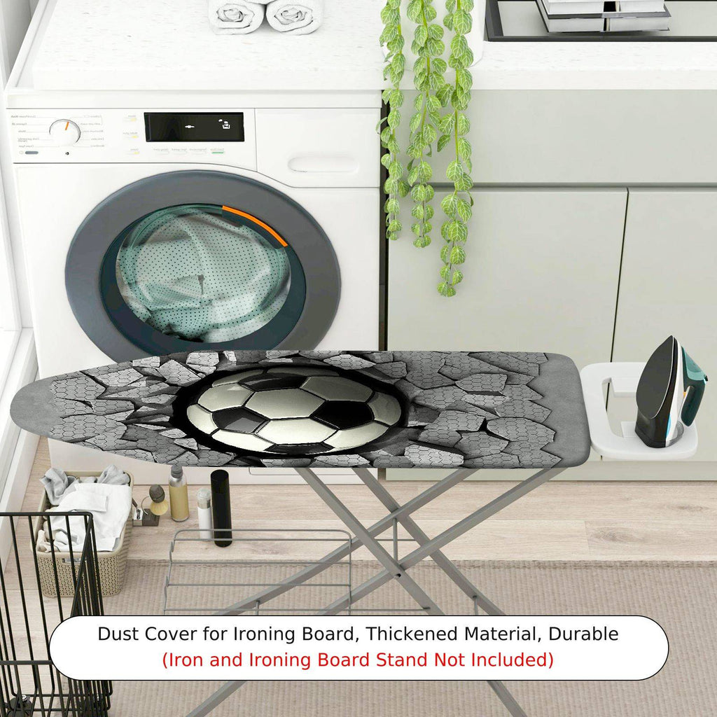 1-Piece Football Soccer Style Abstract  Ironing Board Cover, Universal Size, Without Board