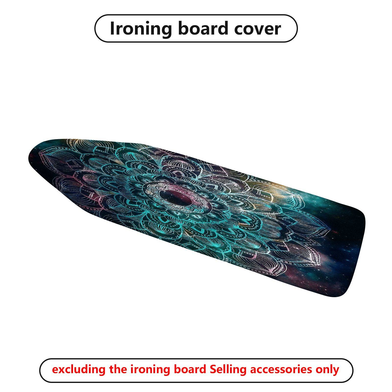 1-Piece Mandala Abstract Blue  Ironing Board Cover, Universal Size, Without Board