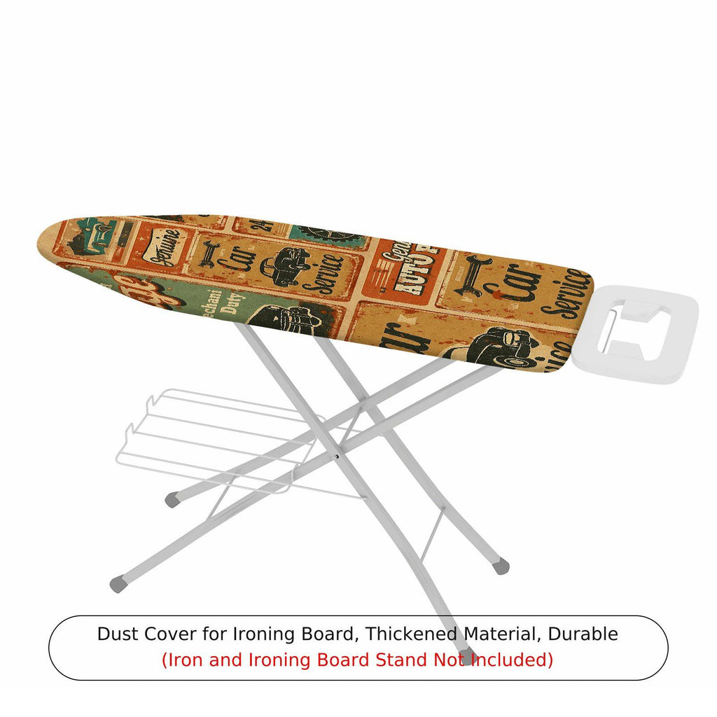 1-Piece Vintage Car Retro Art Poster  Ironing Board Cover, Universal Size, Without Board