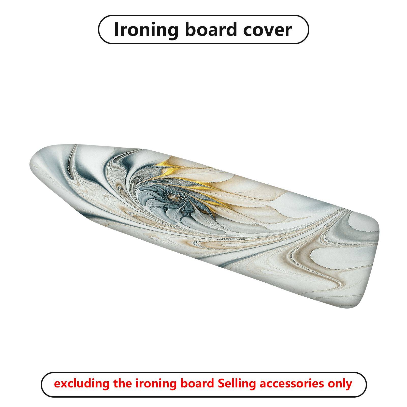 1-Piece Abstract Swirl Gray  Ironing Board Cover, Universal Size, Without Board