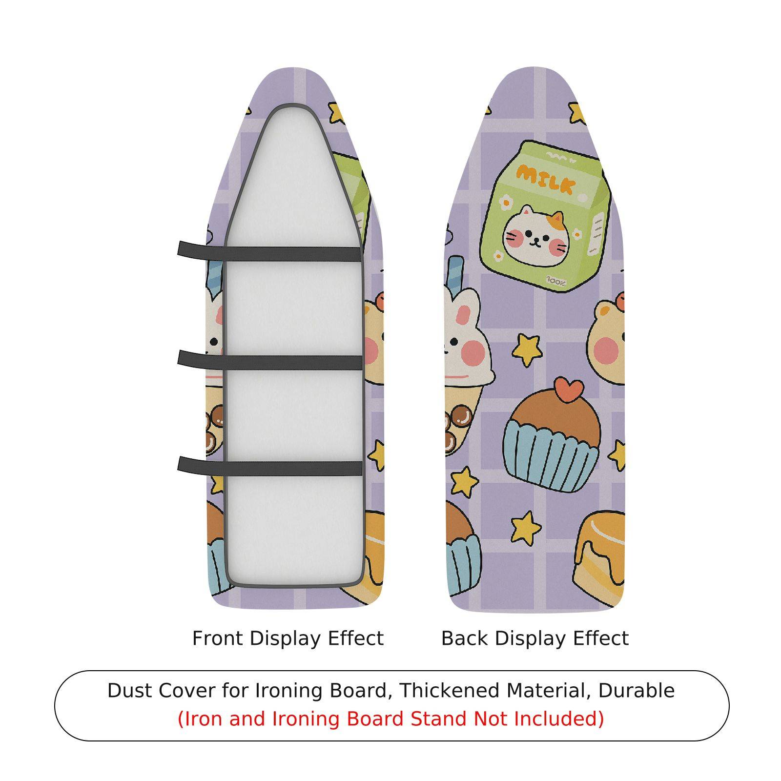 1-Piece Cute Animal Cupcake Star  Ironing Board Cover, Universal Size, Without Board