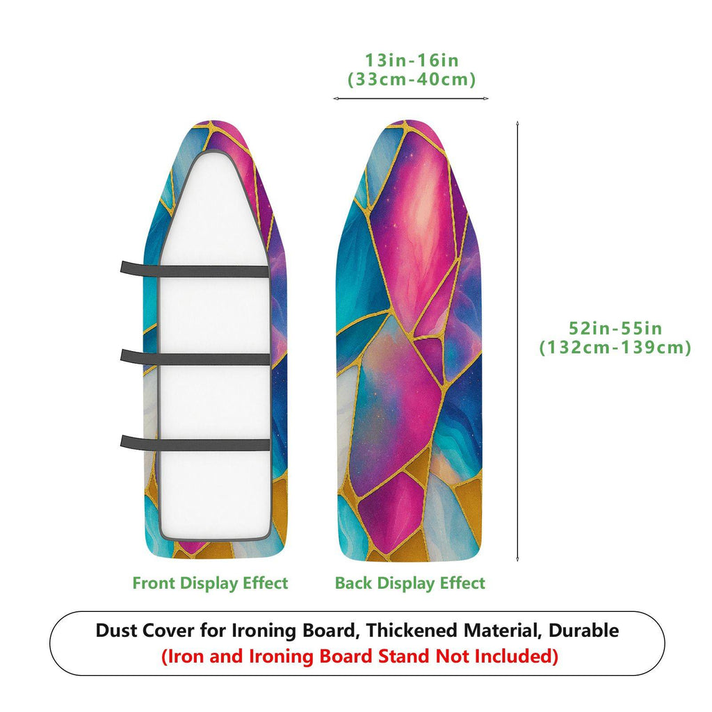1-Piece Abstract Geometric Colorful  Ironing Board Cover, Universal Size, Without Board