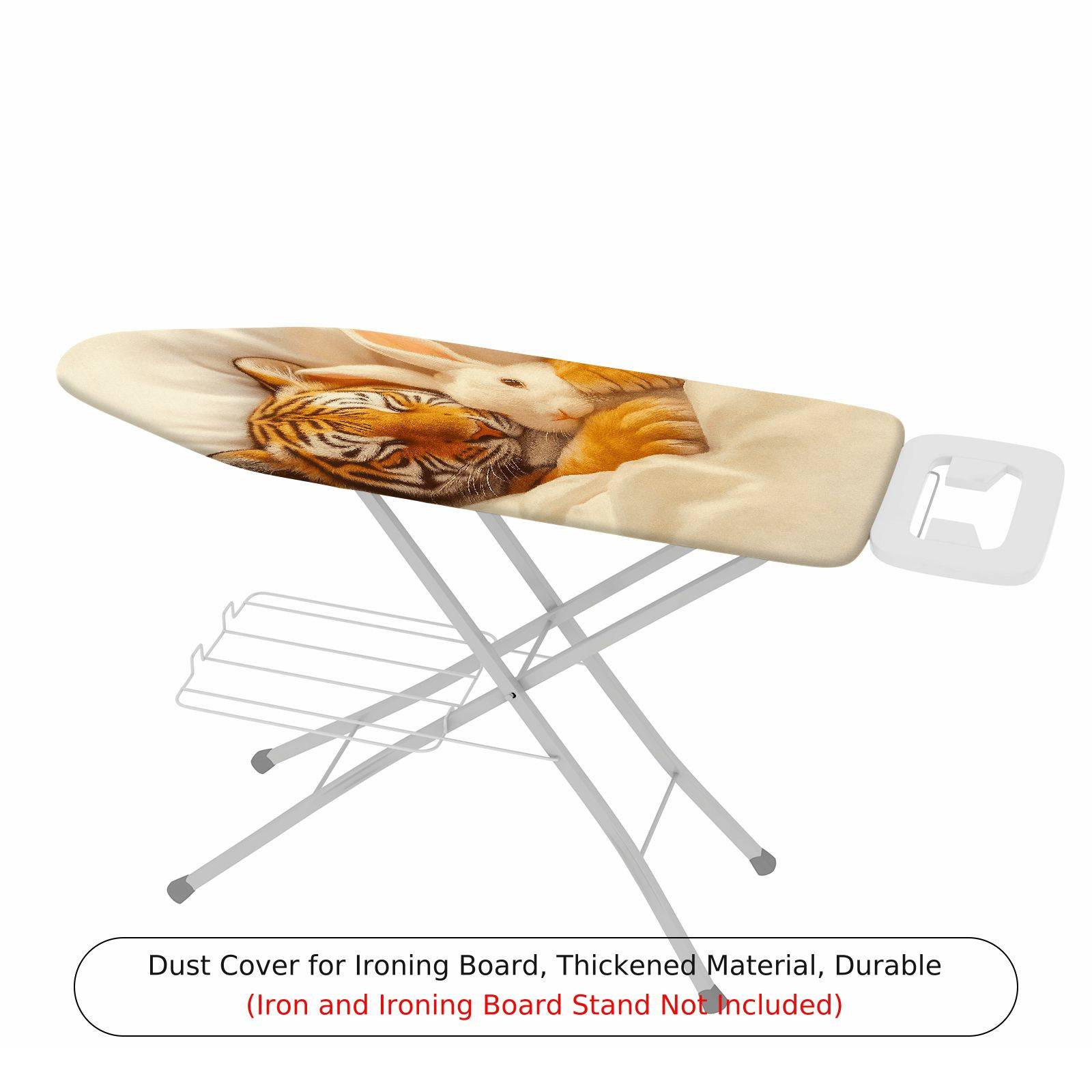 1-Piece Tiger Rabbit Animal  Ironing Board Cover, Universal Size, Without Board