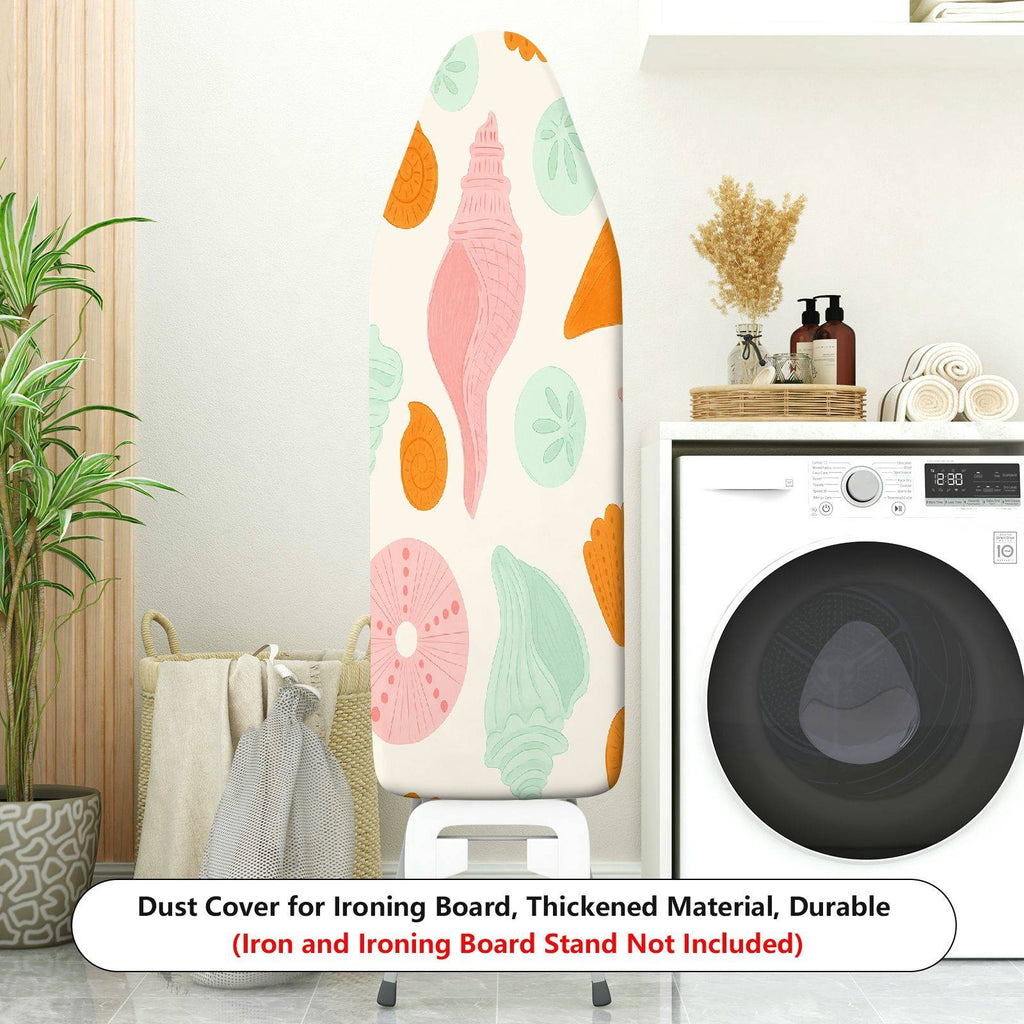 1-Piece Ocean Shell Beach  Ironing Board Cover, Universal Size, Without Board