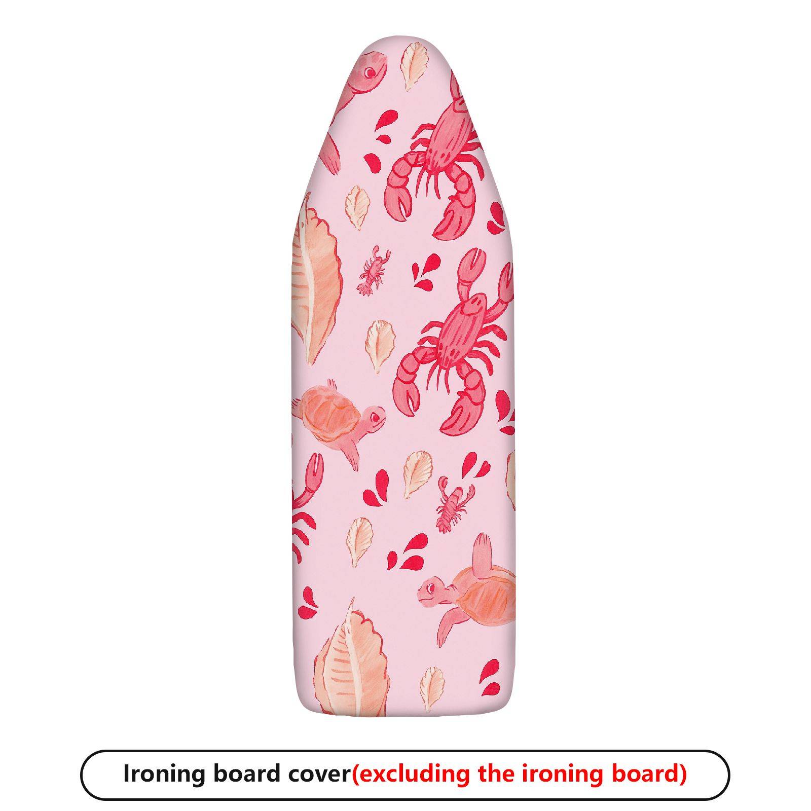 1-Piece Seafood Animal Leaf  Ironing Board Cover, Universal Size, Without Board