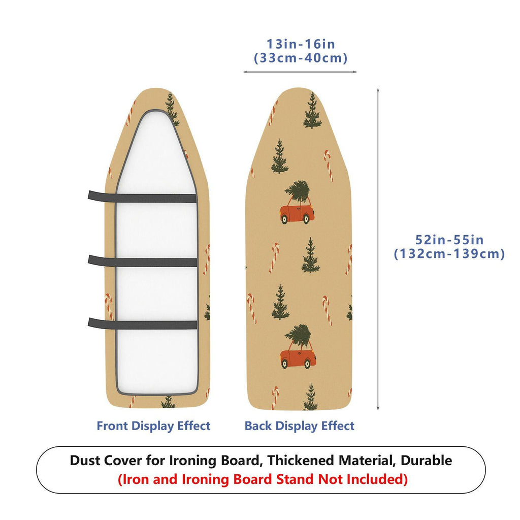 1-Piece Christmas Tree Car Candy  Ironing Board Cover, Universal Size, Without Board