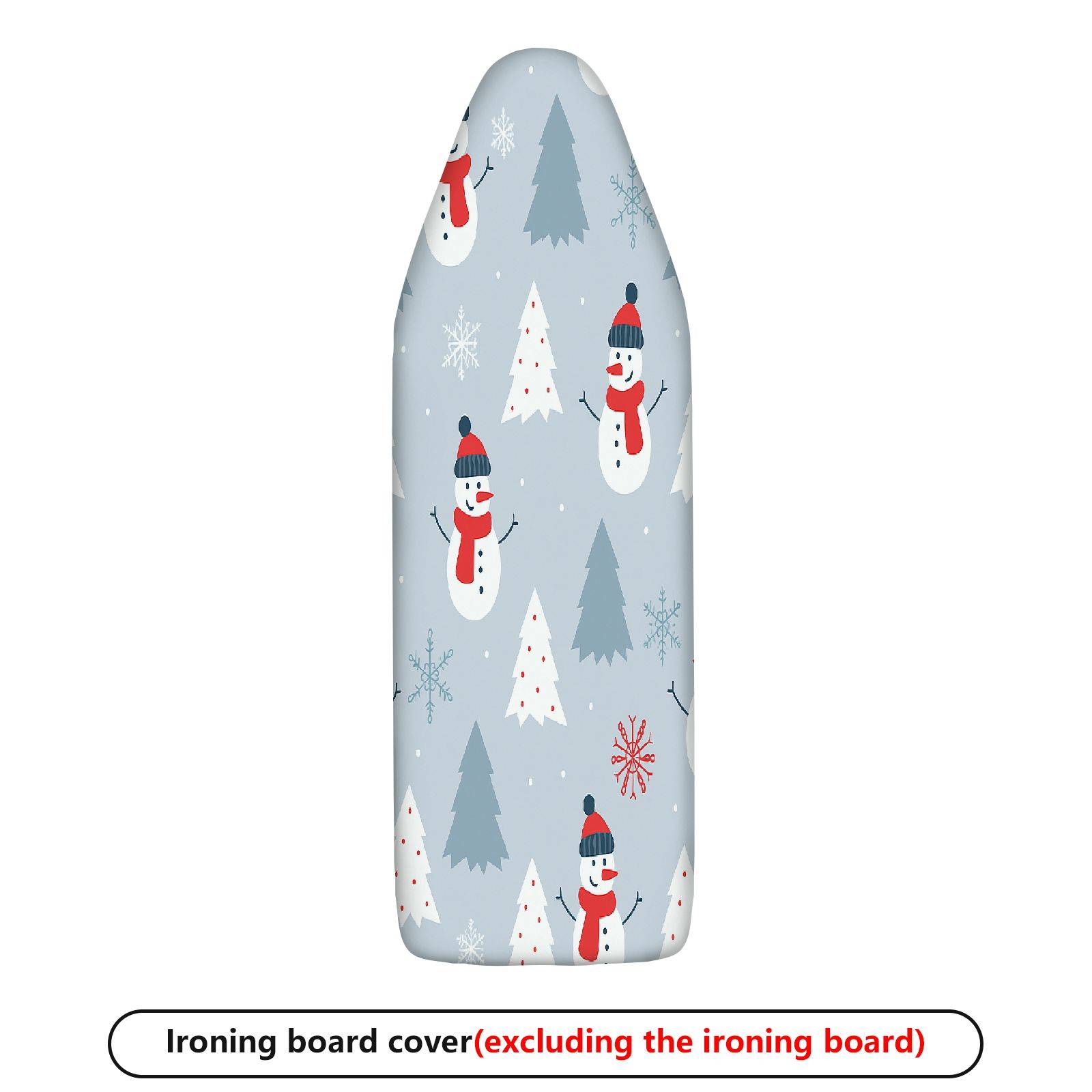1-Piece Snowman Christmas Winter  Ironing Board Cover, Universal Size, Without Board