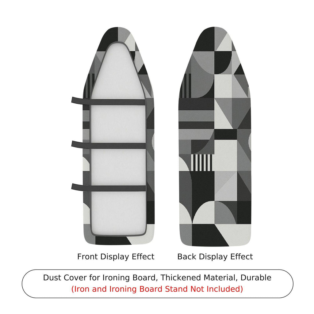 1-Piece Geometric Abstract Monochrome  Ironing Board Cover, Universal Size, Without Board