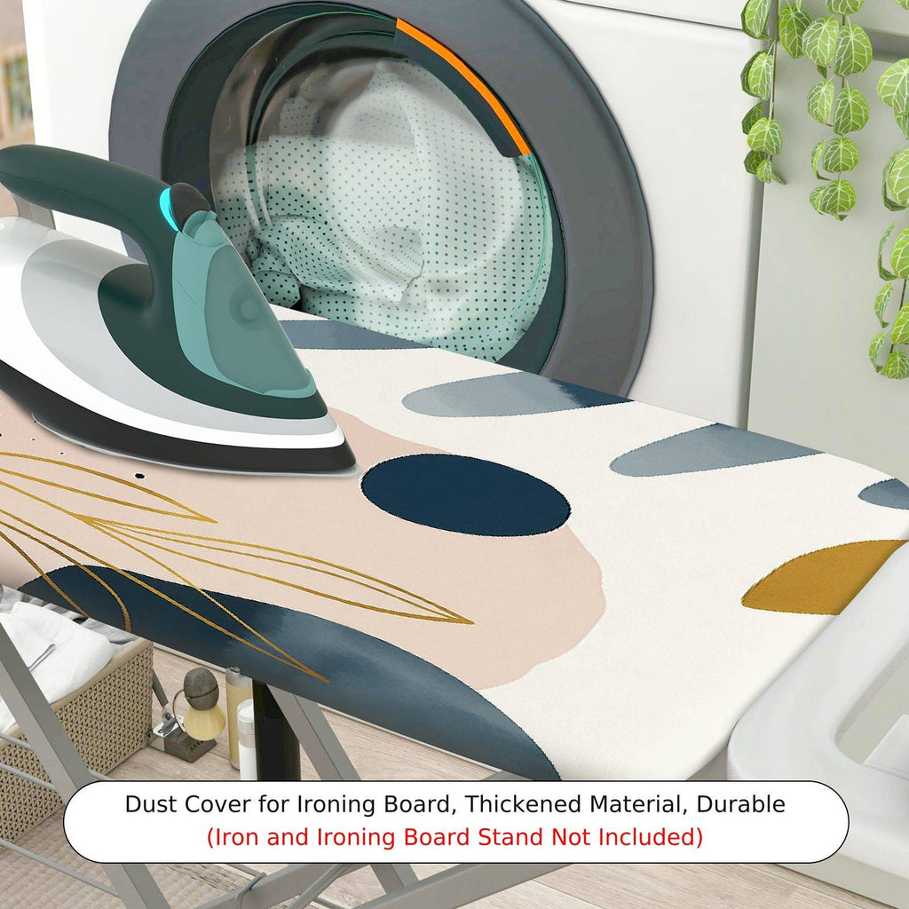 1-Piece Abstract Art Pattern Geometric Shapes Pastel Color  Ironing Board Cover, Universal Size, Without Board