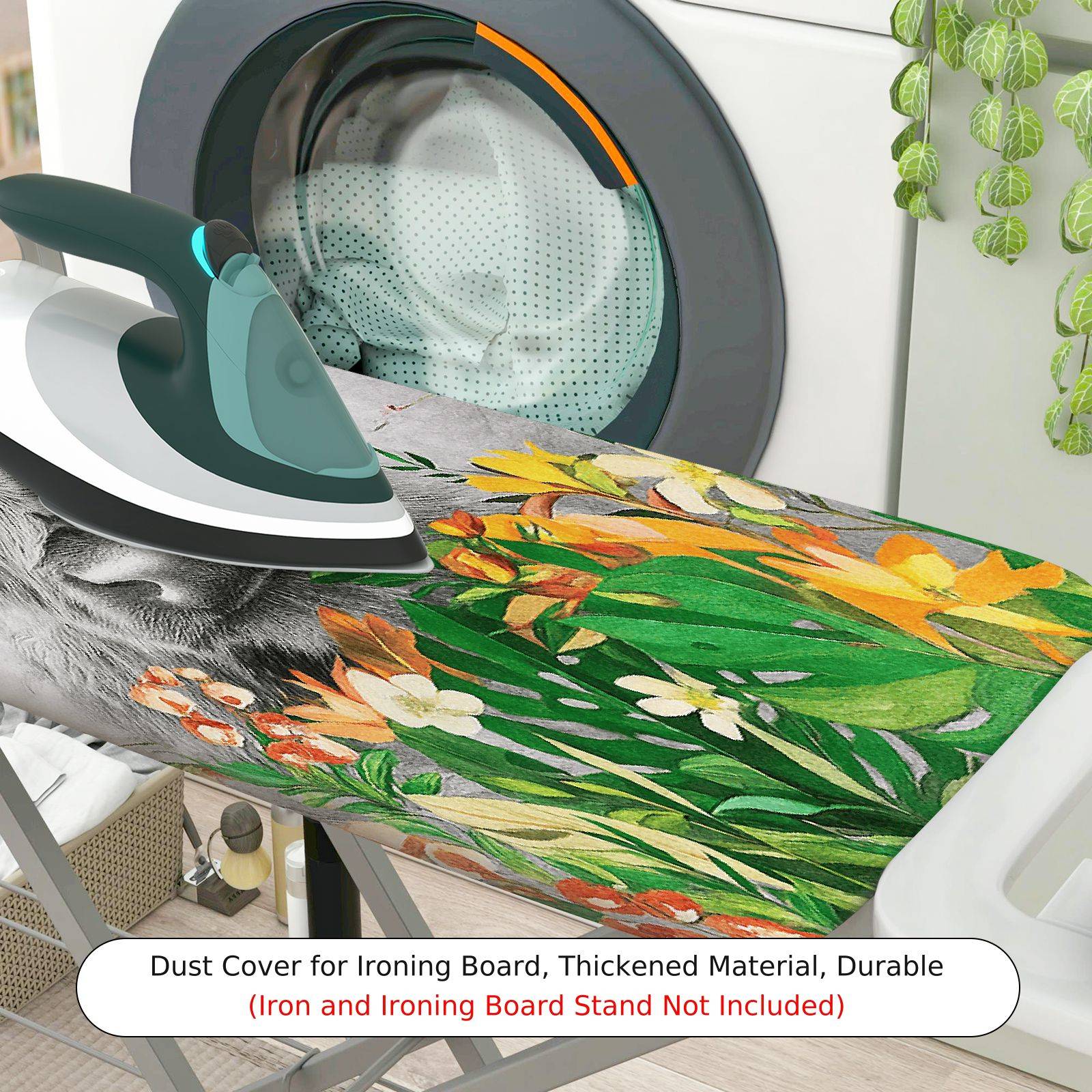 1-Piece Animal Floral Pastoral  Ironing Board Cover, Universal Size, Without Board
