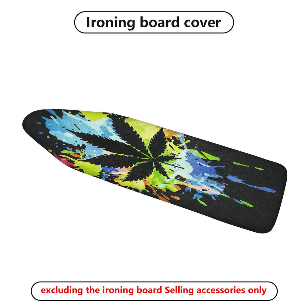 1-Piece Colorful Leaf Artistic Abstract  Ironing Board Cover, Universal Size, Without Board