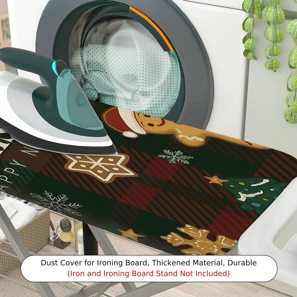 1-Piece Christmas Santa Gingerbread  Ironing Board Cover, Universal Size, Without Board