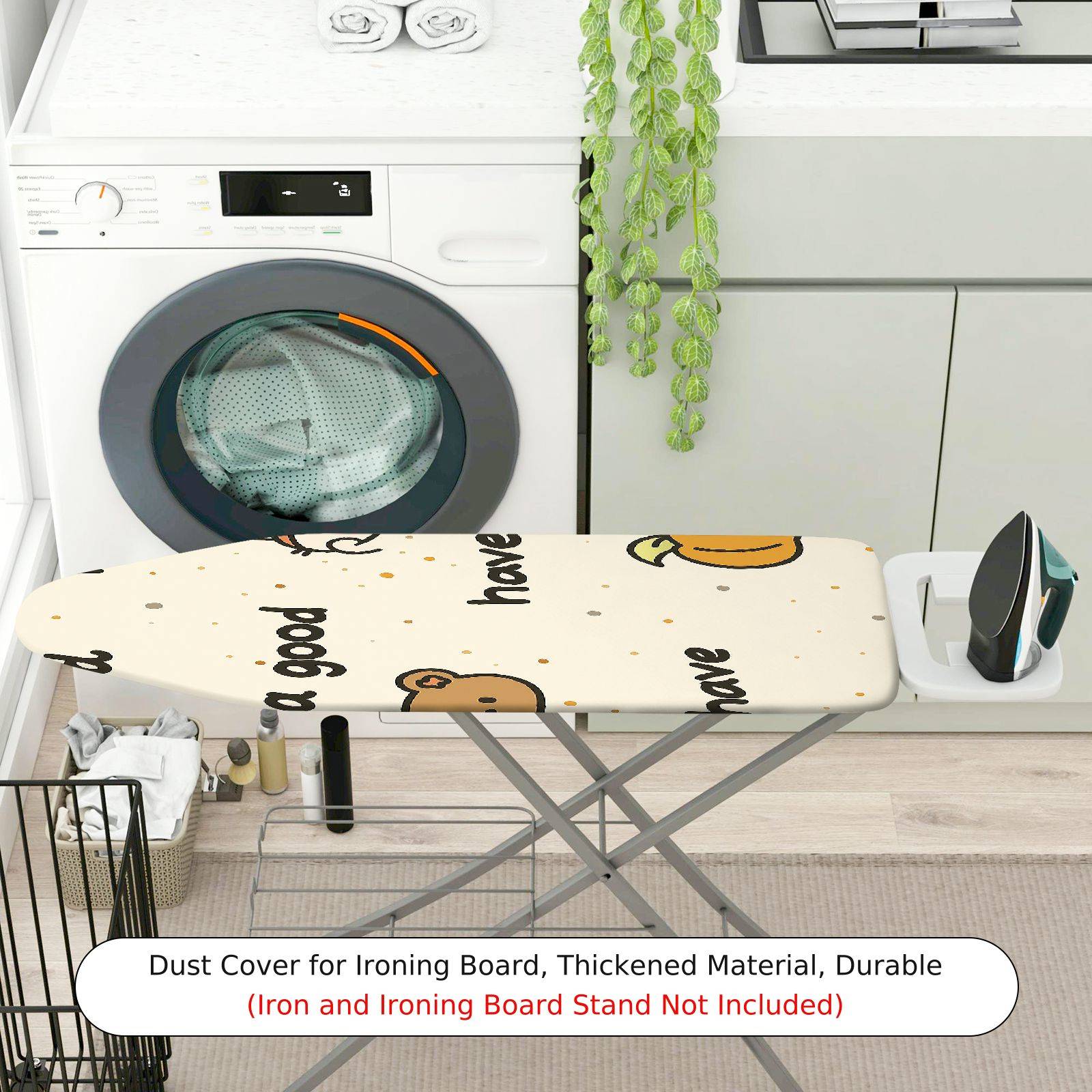 1-Piece bear print  animals text  Ironing Board Cover, Universal Size, Without Board