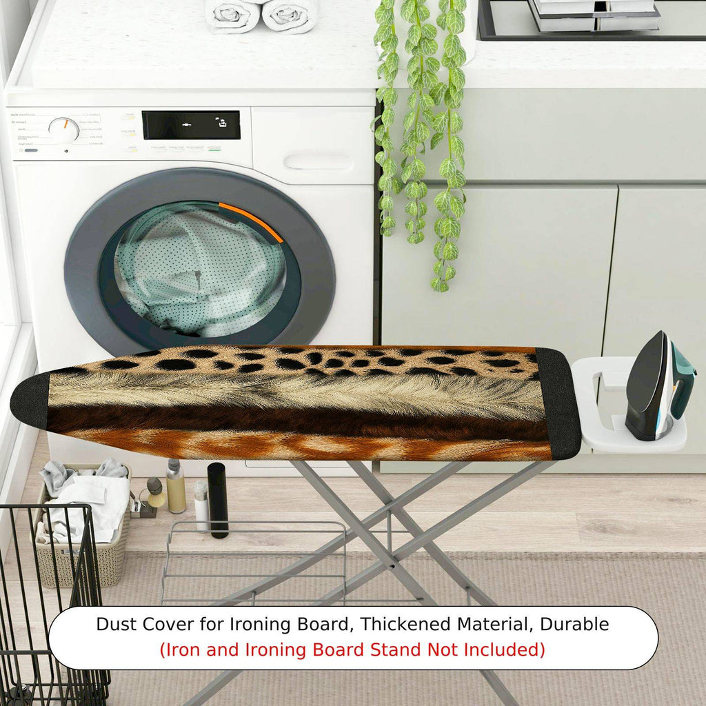 1-Piece Leopard Print Safari Animal  Ironing Board Cover, Universal Size, Without Board