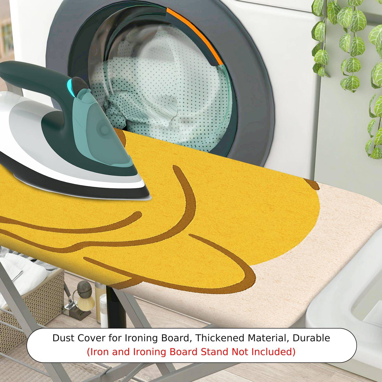 1-Piece Animal Yellow Duck  Ironing Board Cover, Universal Size, Without Board